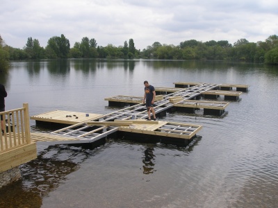 Pontoon installation