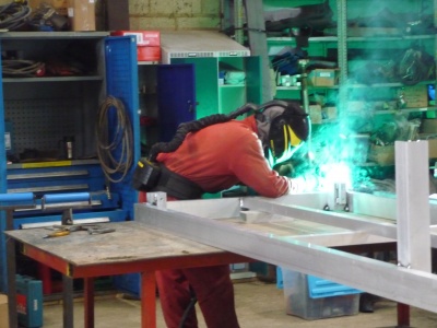 Welding in the workshop
