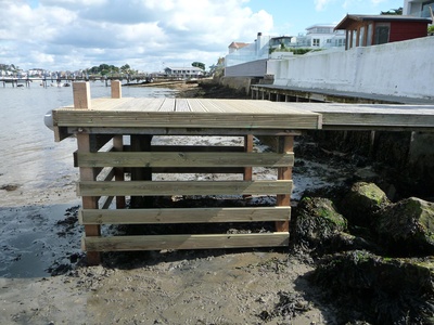 Timber replacement to an existing jetty 
