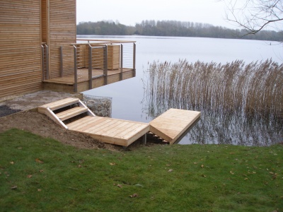 Step set, platform and jetty