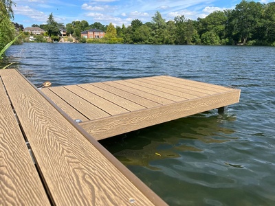 Composite decked jetty