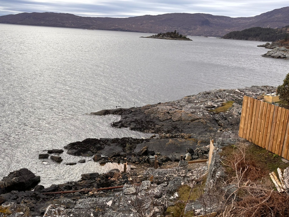 Bespoke boat launch rails installed in the Scottish Highlands